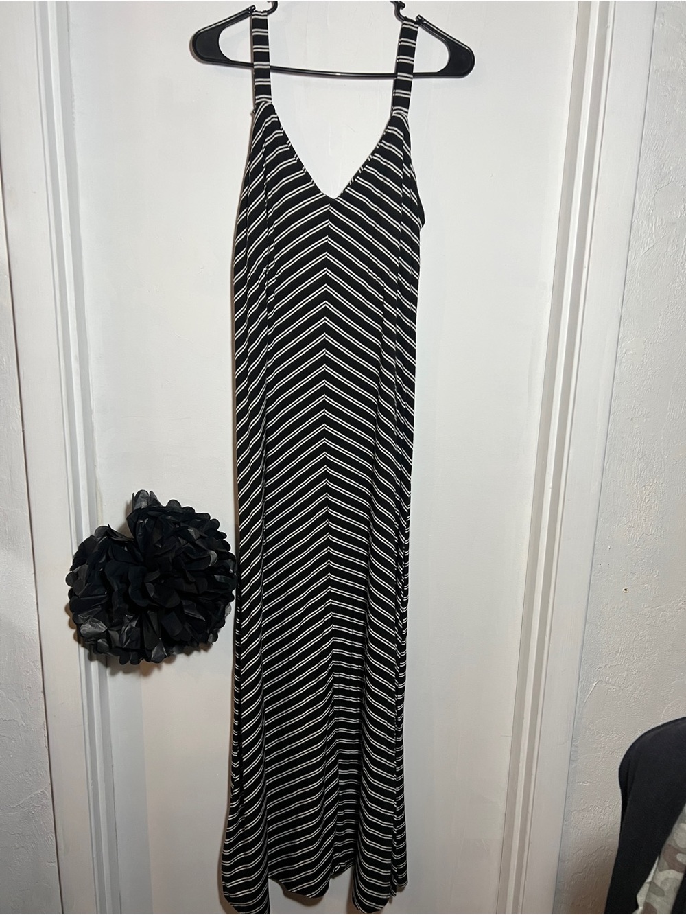 NY Collection Striped Maxi Dress
